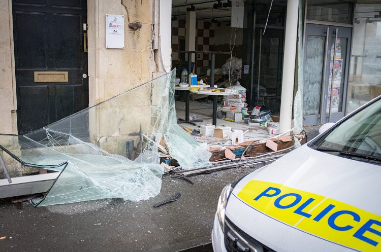 Car smashes through former Pizza Express restaurant in Chippenham