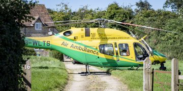 Skilful pilot lands air ambulance in garden for Chippenham medical emergency