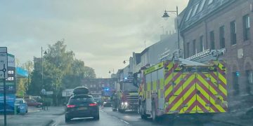 Smokey scenes in Old Town as three fire crews respond to blaze in Swindon