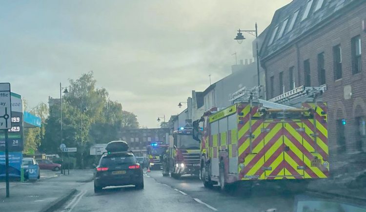 Smokey scenes in Old Town as three fire crews respond to blaze in Swindon