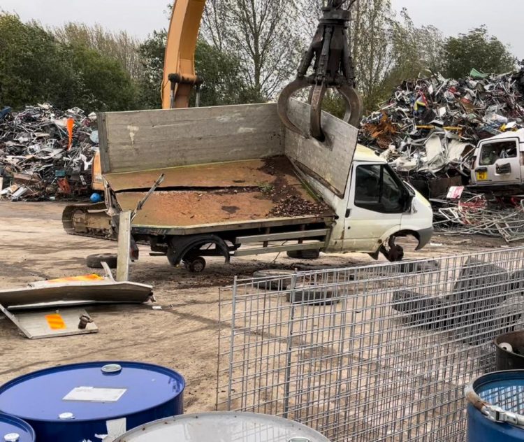 Wiltshire Council first to destroy vehicle used for fly-tipping – after the owner dumped waste in countryside