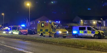 Two pedestrians struck by car whilst crossing main road in Swindon