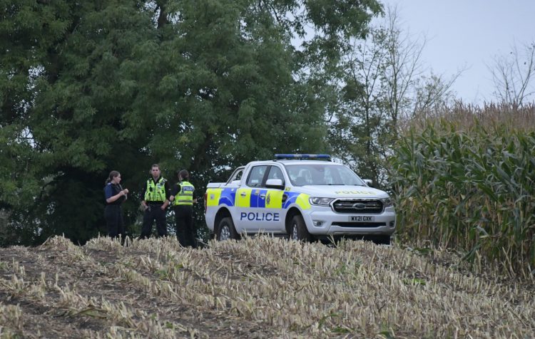 Police called and forensics investigate as ‘farmer discovers something in field’
