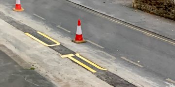 Gas contractors who dug up road labelled “so pedantic” over “laughable” paint job