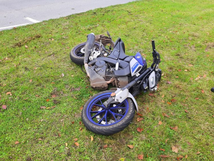Two teenagers arrested after stinger used to stop motorbike as suspects fled