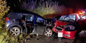 Five people injured as two cars collide on country road on Wiltshire border