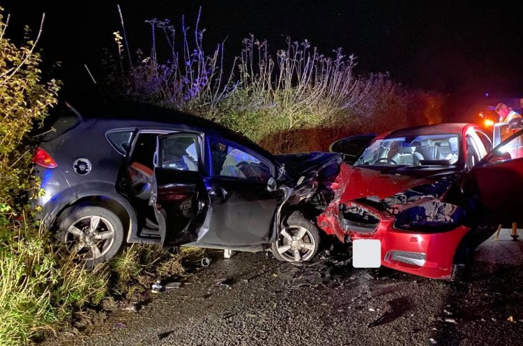Five people injured as two cars collide on country road on Wiltshire border