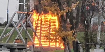 15-year-old boy arrested after arson attack on Swindon play park