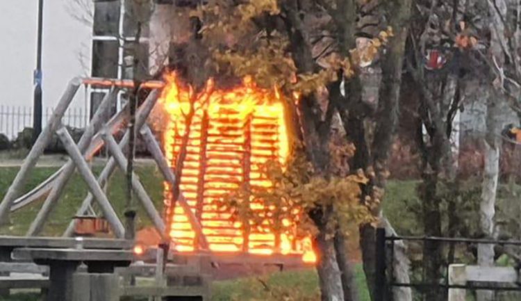 15-year-old boy arrested after arson attack on Swindon play park