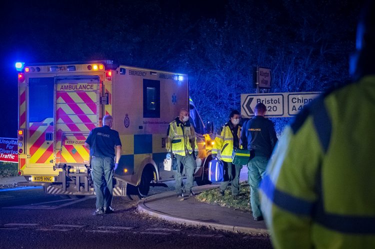 Motorists face delays on A420 after motorcyclist hit by car on junction