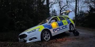 DOGGY DRIVING: Wiltshire Police dog handler mocked online after ditch crash