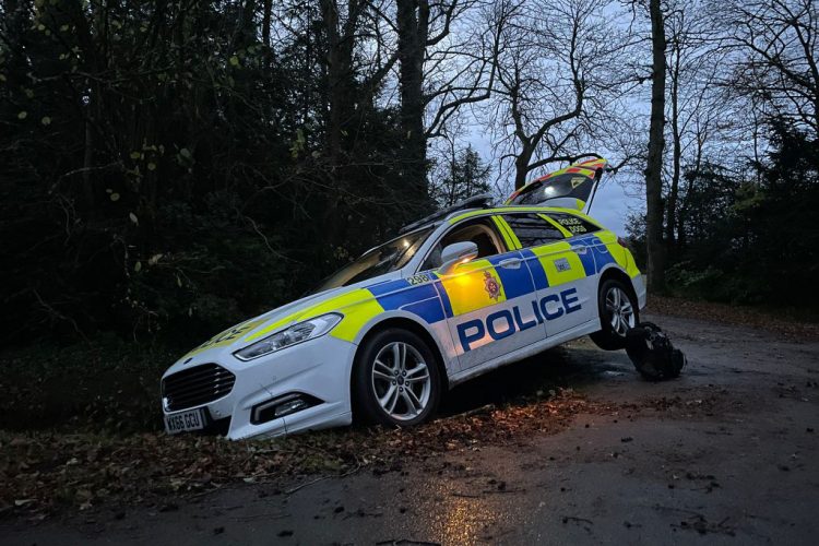 DOGGY DRIVING: Wiltshire Police dog handler mocked online after ditch crash