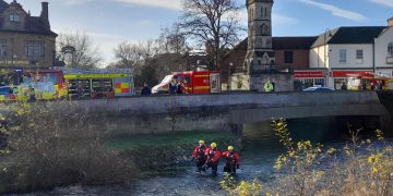 16-year-old dog presumed dead as firefighters search river in Salisbury for pet’s body