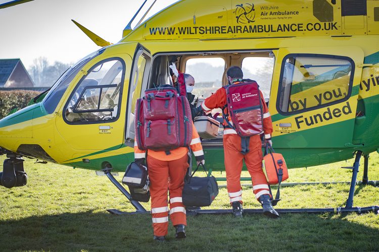 Wiltshire Air Ambulance lands in Chippenham as medics called to house