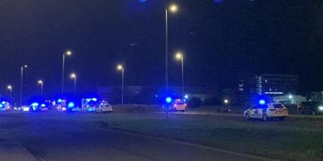 Drakes Way in Swindon closed as emergency services attend motorbike crash