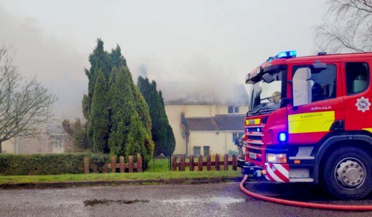 At least 25 firefighters battle serious house fire near Warminster – incident ongoing
