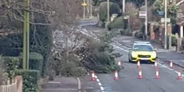 Road outside Wiltshire Police headquarters remains closed after Storm Eunice