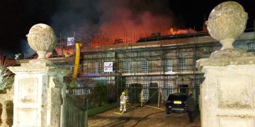 More than 75 firefighters battle major blaze at ten-bedroom manor house near Melksham