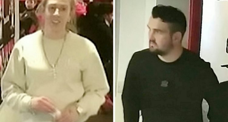 Police hunt couple who scoffed a dozen burgers in six minutes and refused to pay