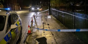 Crime scene after man walks into Chippenham shop with “significant neck injury”