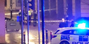 Early morning crime scene after man attacked in Swindon town centre