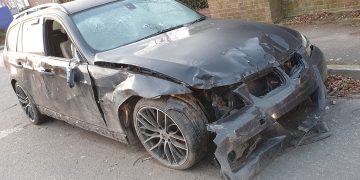 Wiltshire Council issue fine to Calne resident for abandoning destroyed car in road