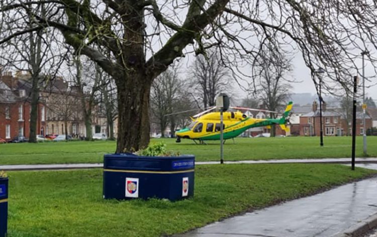 Man dies in Devizes medical incident which saw air ambulance land on The Green