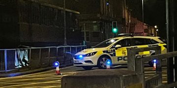 Cyclist rushed to hospital after late-night crash with car in Swindon town centre