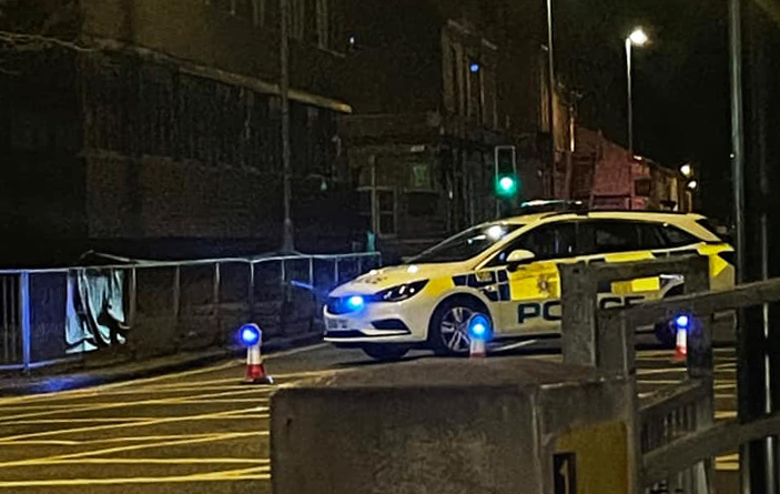 Cyclist rushed to hospital after late-night crash with car in Swindon town centre