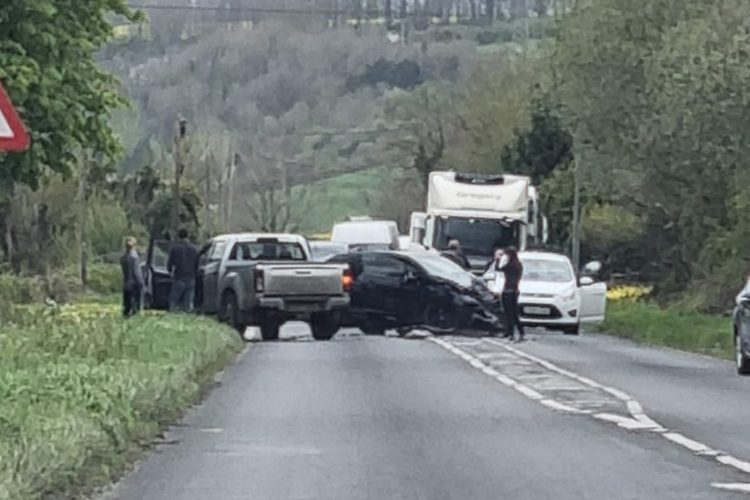Road near Salisbury blocked as emergency services called to road traffic collision