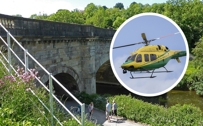 Man rushed to hospital after ‘falling’ from Avoncliff Aqueduct into shallow water
