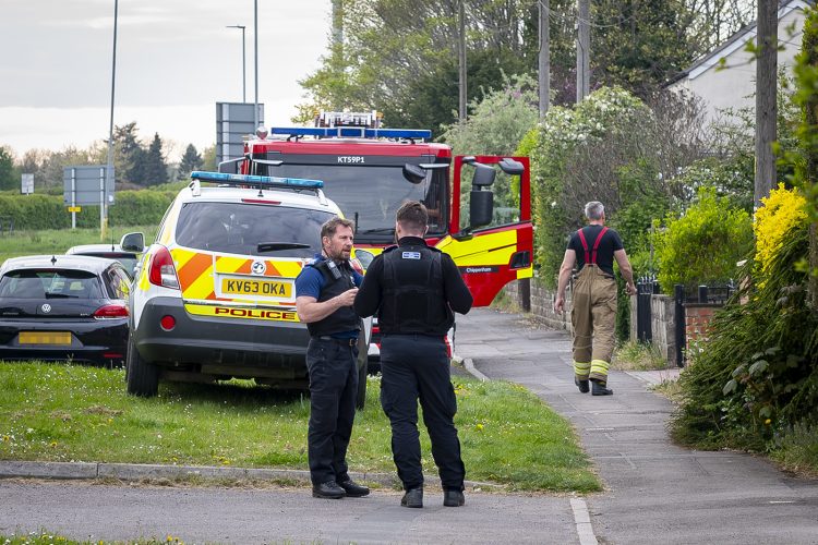 Chimney fire sniffed out by quick-witted PCSO who raised alert over billowing smoke