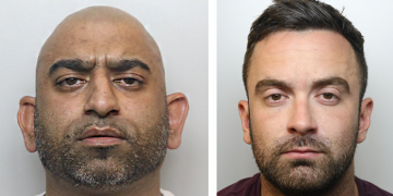 Wiltshire men convicted: Singh (left), Duxbury (right)