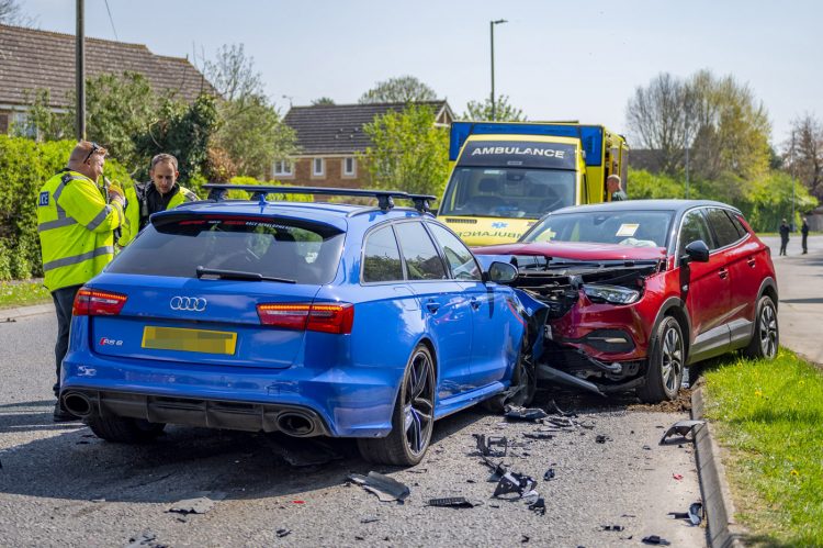 At least one person rushed to hospital after head-on collision in Chippenham
