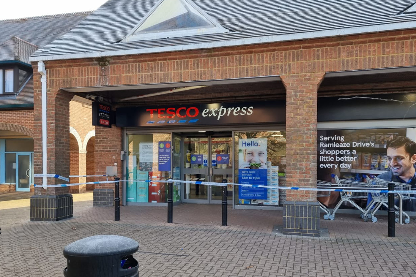 Tesco in Swindon cordoned off as crime scene after 'early morning robbery'