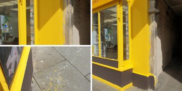 Council launch investigation as barber paints historic listed building bright yellow
