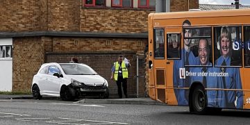Swindon road partially blocked after crash involving Stagecoach training bus