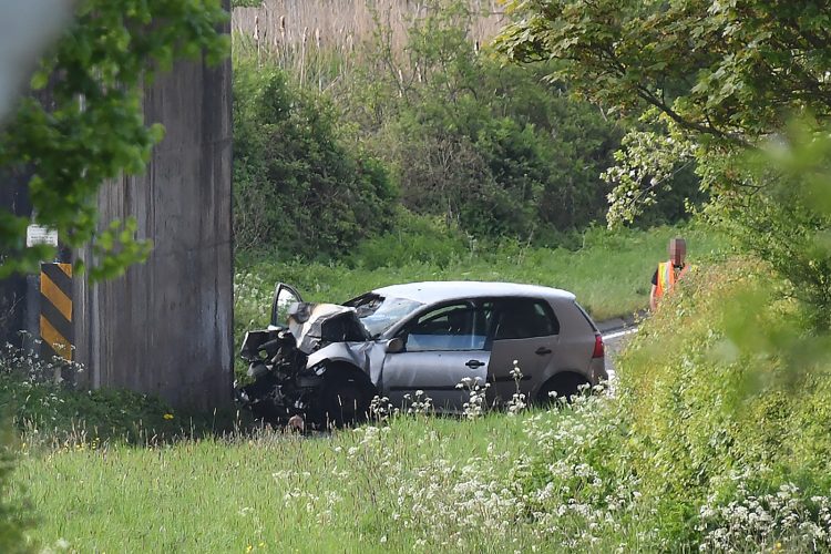 Man, 36, killed as car ploughs into railway bridge two miles from Wiltshire border