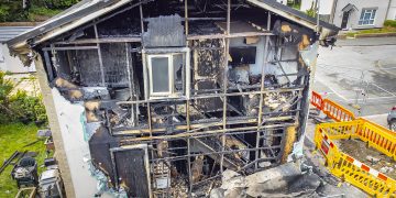 Drone photographs show true aftermath of devastating Swindon house fire