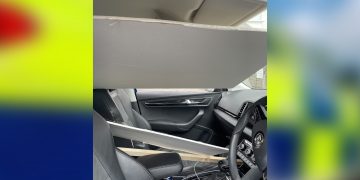 Police stop driver for loading car dangerously – with newborn baby passenger