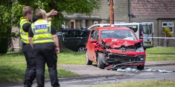 Collision investigation underway as man suffers cardiac arrest after head-on crash