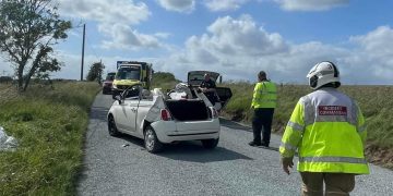Casualty cut free from car by firefighters after Wiltshire countryside crash