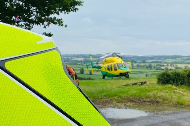 Motorcyclist airlifted to hospital after collision with pick-up truck in Brinkworth