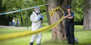 Large section of Chippenham park cordoned off after serious assault