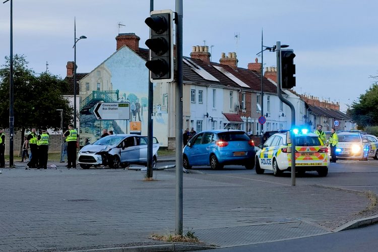 Woman charged with drink driving after crash in Swindon town centre