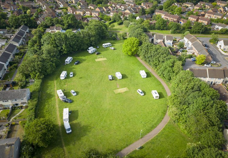 Travellers tell locals they ‘better get used to it’ as group take over Chippenham park