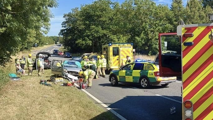 Delays on A36 as emergency services deal with road traffic collision near Salisbury