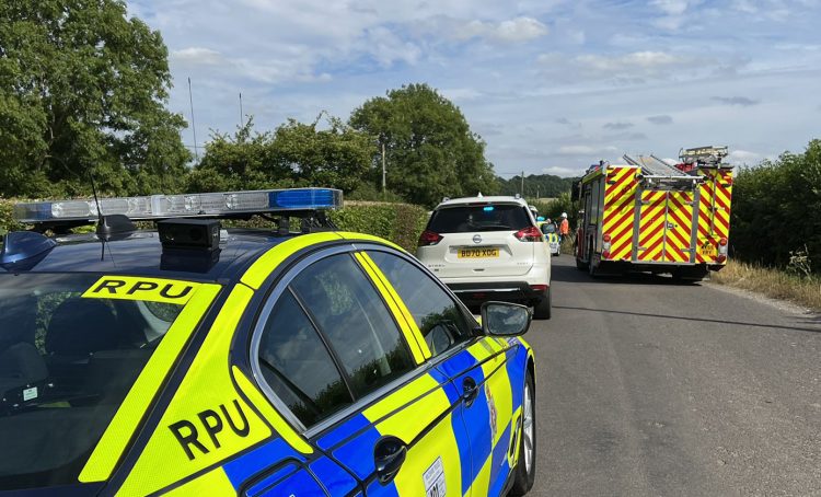 Country road near Calne closed as emergency services deal with two-vehicle crash