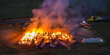 Barn fire near Malmesbury expected to burn for 24 hours as police suspect arson