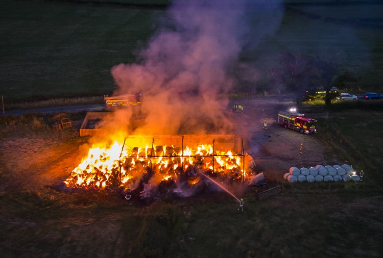Barn fire near Malmesbury expected to burn for 24 hours as police suspect arson